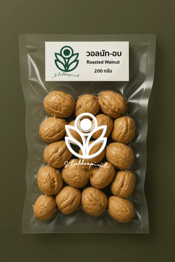 วอลนัท อบ 200 กรัม roasted walnut